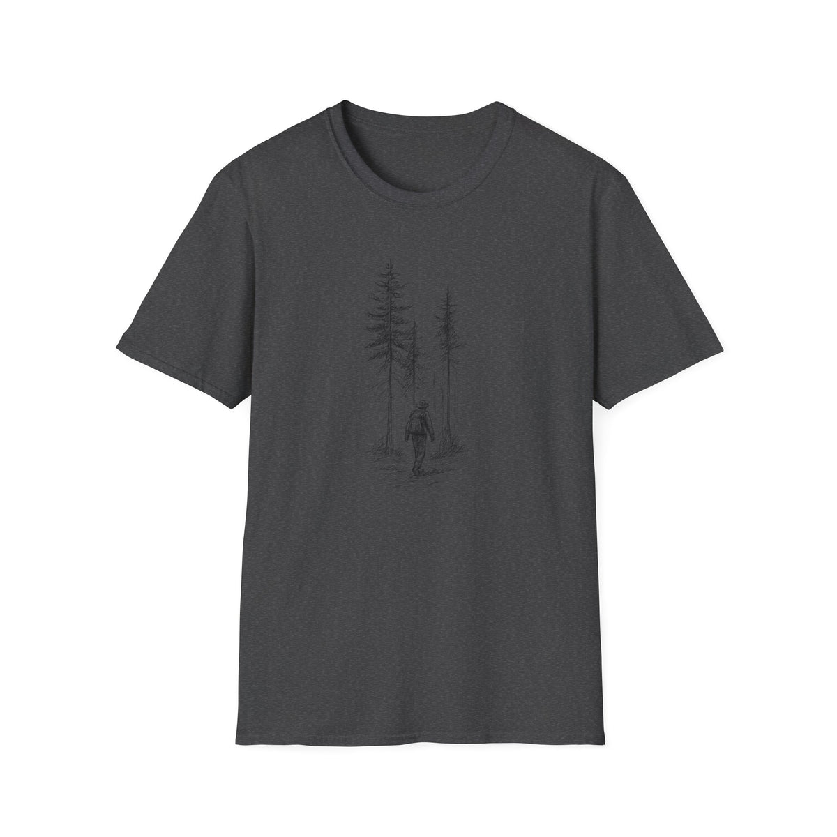Hiker in Dark Forest T-Shirt